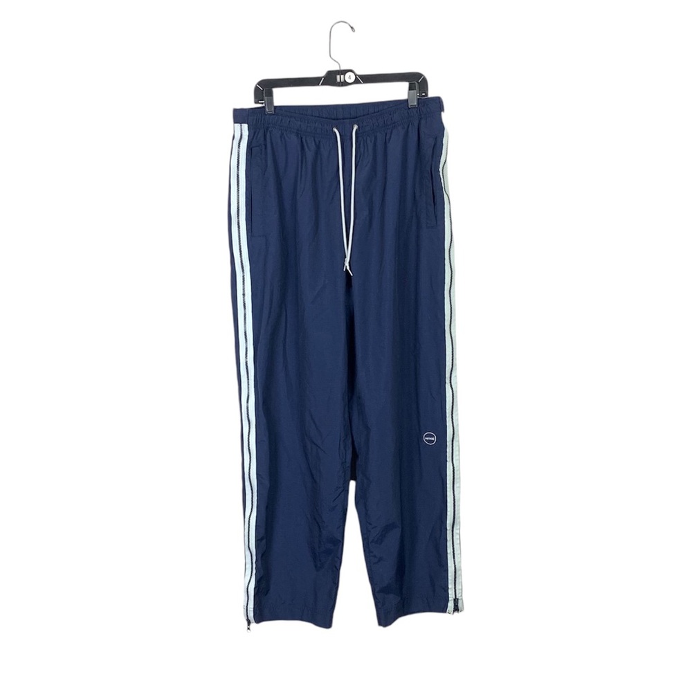 Nike navy full zip track pants size xl tuxedo stripe retro